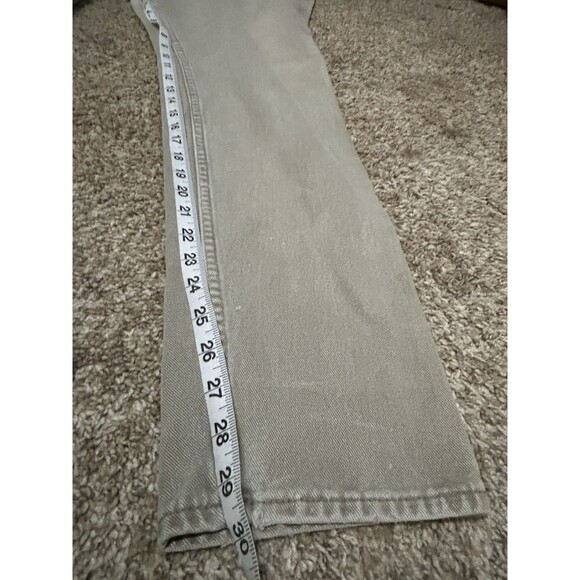 90s Wrangler Tan Very high Rise waisted jeans vintage Size 6 Western Tapered - Picture 8 of 12